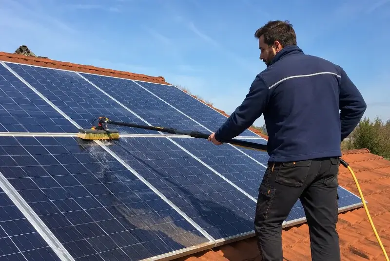 Nettoyage et entretien de panneaux solaires à Guiche