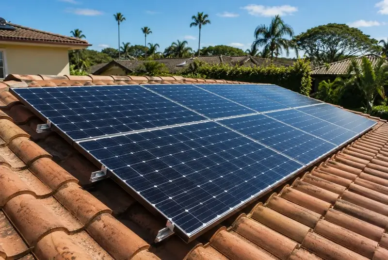 Installation de panneaux solaires à Guiche